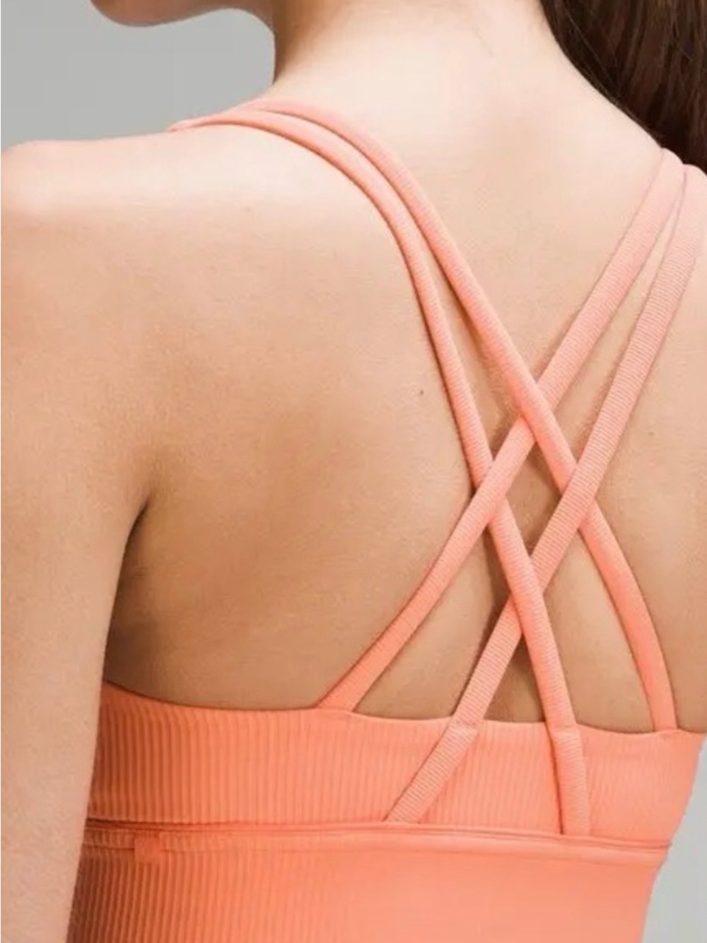 Lululemon Energy Long Line Bra Ribbed - Picture 2 of 6